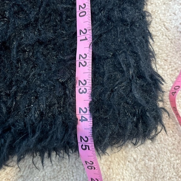 ambiance Outerwear Women’s Black Fluffy Jacket Size Small - Picture 8 of 9